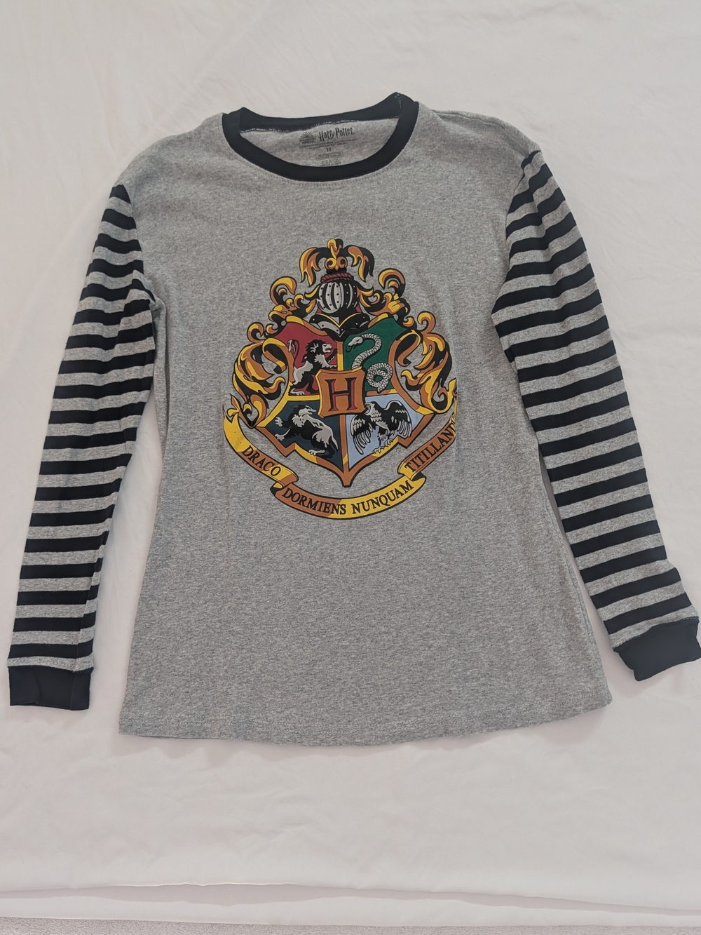 PJammy Harry Potter Hogwarts Crest Striped Pajama Set Youth Size 20 XL
